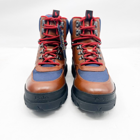 Polo Ralph Lauren Oslo Tactical Leather Boots New in Box - Picture 2 of 16